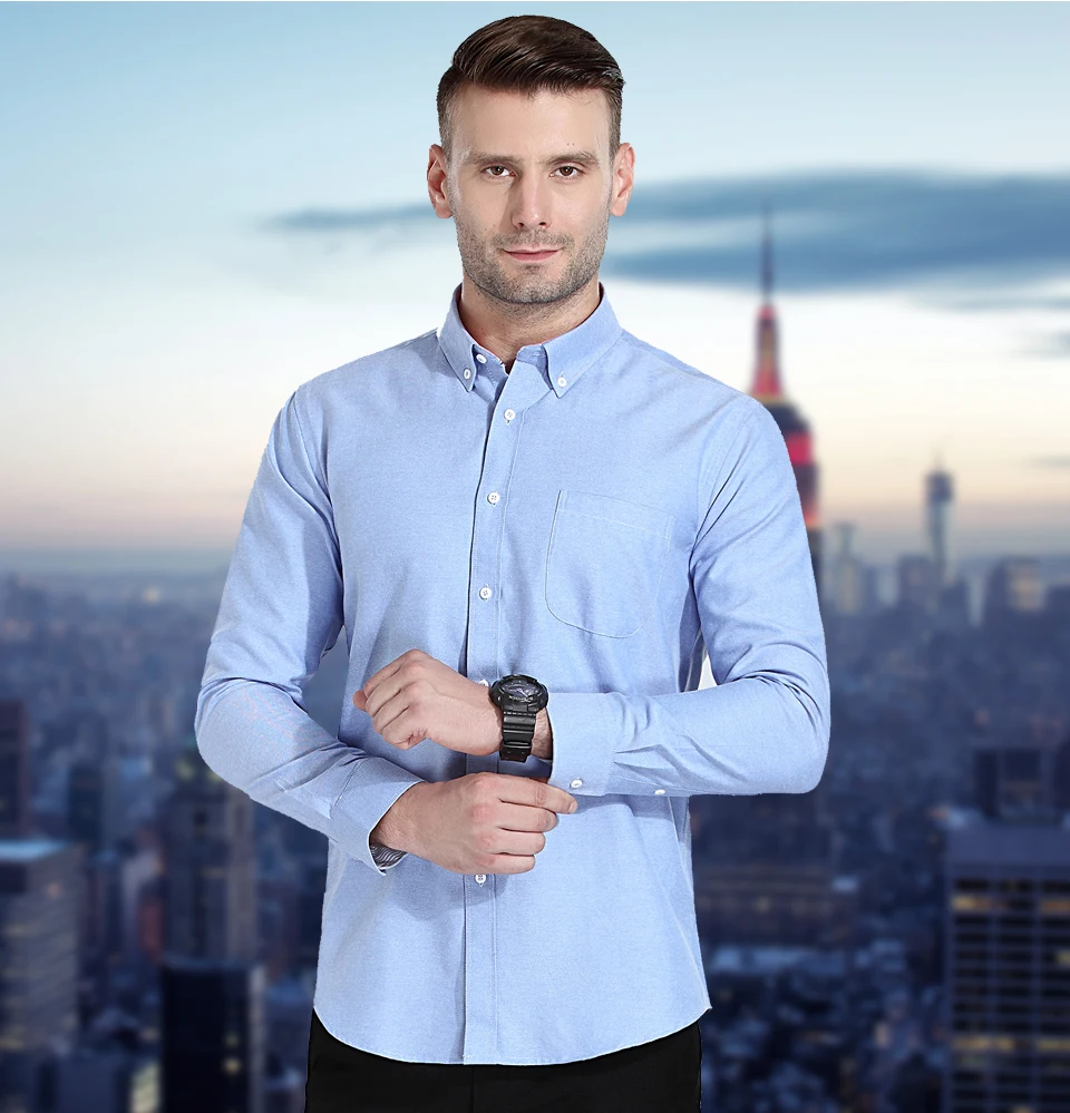 Город класса Для мужчин s повседневные рубашки с длинными рукавами Slim Fit Camisas Para Hombre человек Костюмы высокое качество Для мужчин социальной рубашка Soft 7108