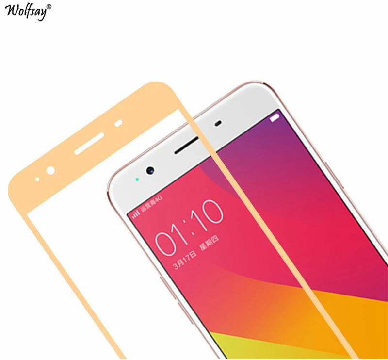 Wolfsay 1 шт. для Стекло OPPO A57 Экран протектор Закаленное царапинам Защитная пленка A39