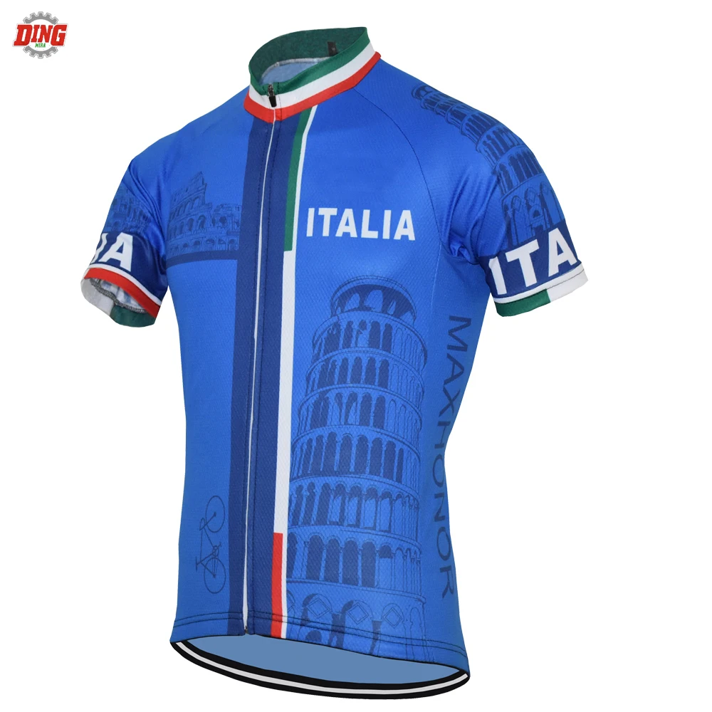 

NEW blue cycling jersey Italy TEAM ITALIA ropa Ciclismo men Short sleeve cycling clothing MTB Outdoor sports Mountain bike wear