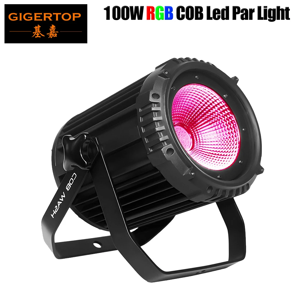 HOT Led COB Par Light 100W High Brightness Aluminium Case RGB 3IN1 Color Silent 100W Cob Led Par Light For Dmx Stage Lights