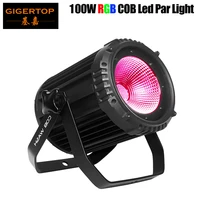 hot led cob par light 100w high brightness aluminium case rgb 3in1 color silent 100w cob led par light for dmx stage lights