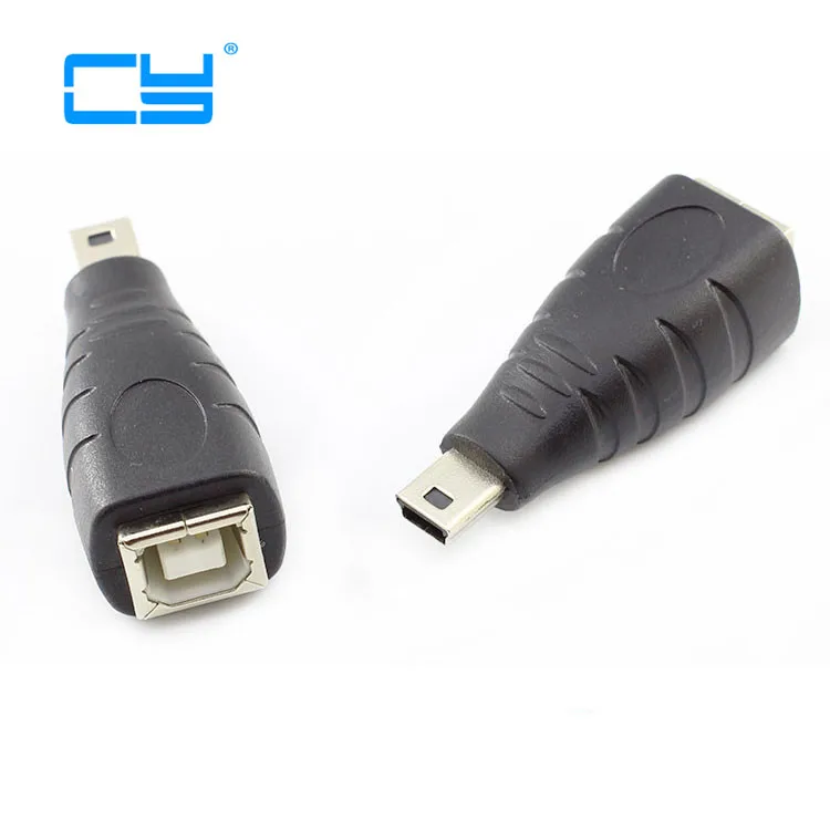 5 шт./лот мини USB B Тип 5pin папа к 2 0 Женский принтер сканер адаптер Черный |