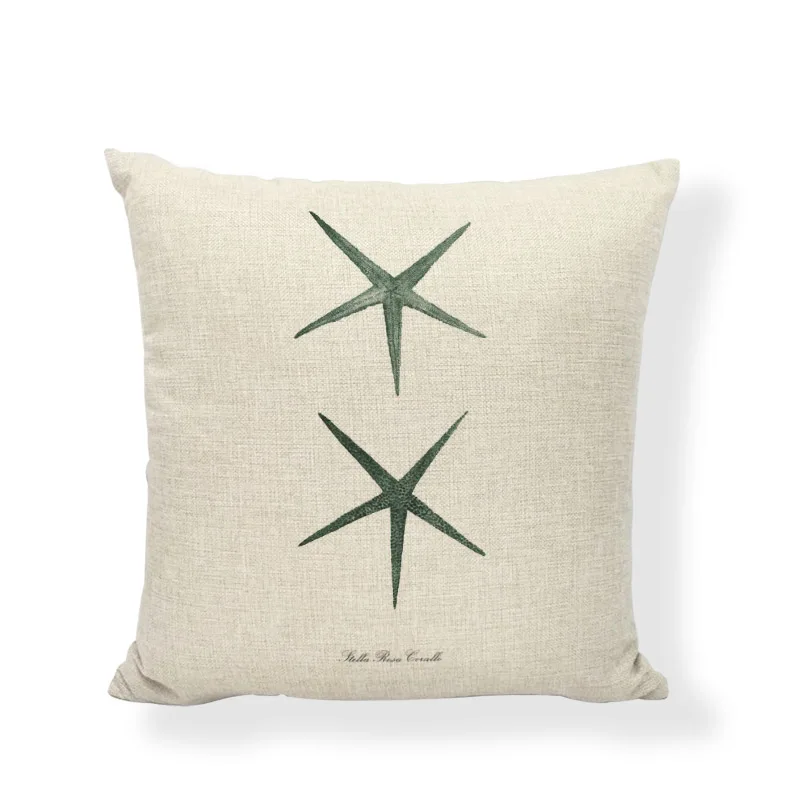 Наволочки серии океан морская лошадь звезда ракушки морские водоросли домашний