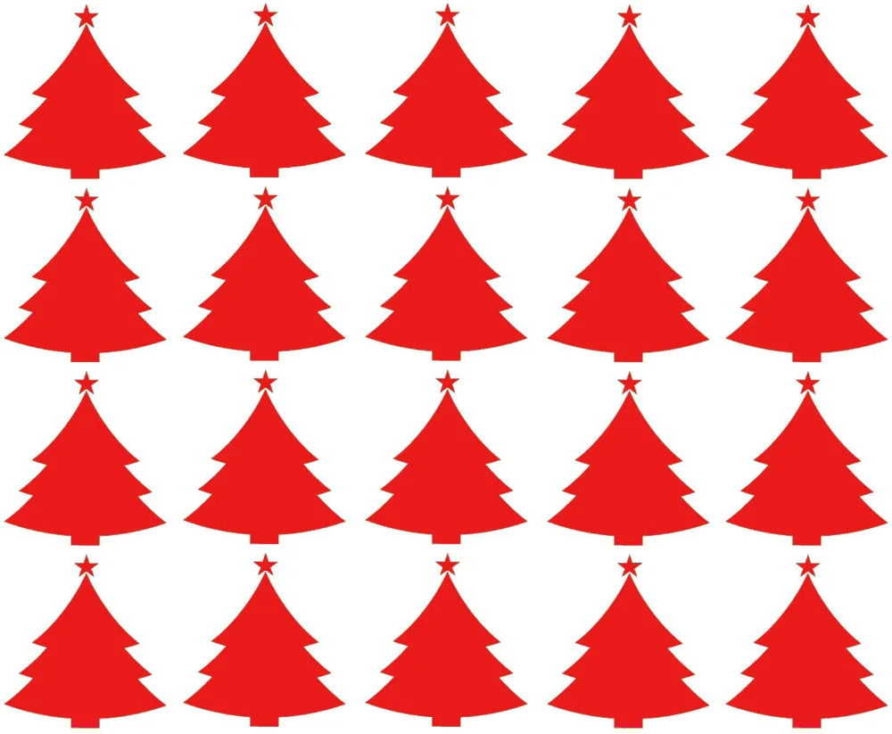 20 шт./40 шт./60 шт. новогодние наклейки на елку для конверта рождественские