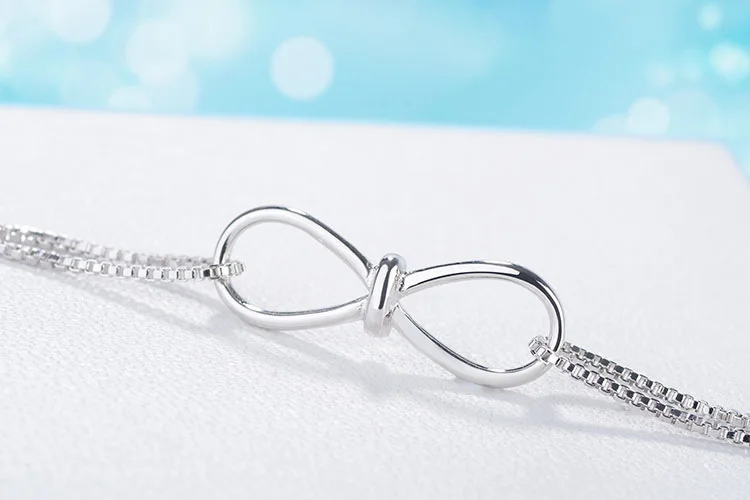 Новый многослойный женский серебряный браслет с надписью Initial Infinity Charm Love|Цепочки