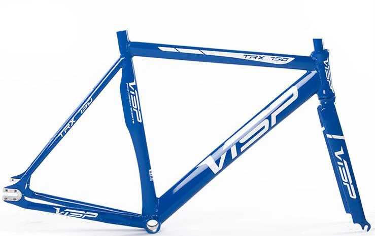 VISP 790 fixied велосипедная рама алюминиевая Фиксированная Рама 48 см/50 см/52 см/54 см/56 см/58 см/60 см фиксированная велосипедная Рама - Цвет: Синий