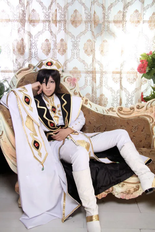 CODE GEASS Lelouch of the Rebellion Emperor Cosplay Costume Custom made full set Made Free Shipping | Тематическая одежда и