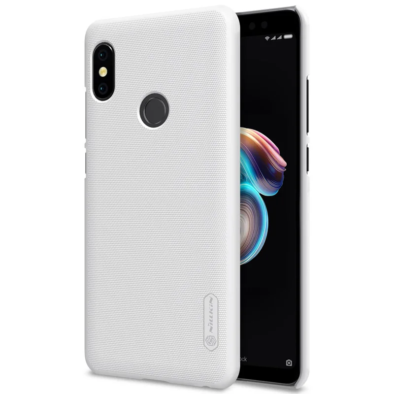 Бежевый Для Xiaomi Redmi Note 5 Pro Nillkin супер матовый защитный жесткий чехол для задней панели ПК чехол для Redmi Note 5 Pro чехол для телефона+ Защитная пленка для экрана - Цвет: Бежевый