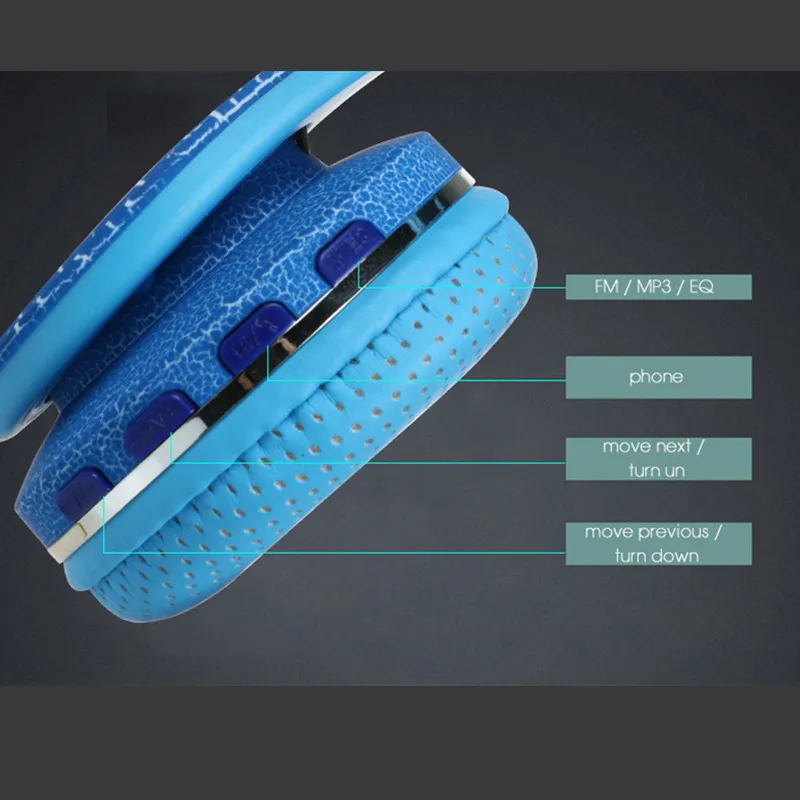 Toproad светящиеся Bluetooth наушники Беспроводной гарнитуры светодиодный 3D стерео