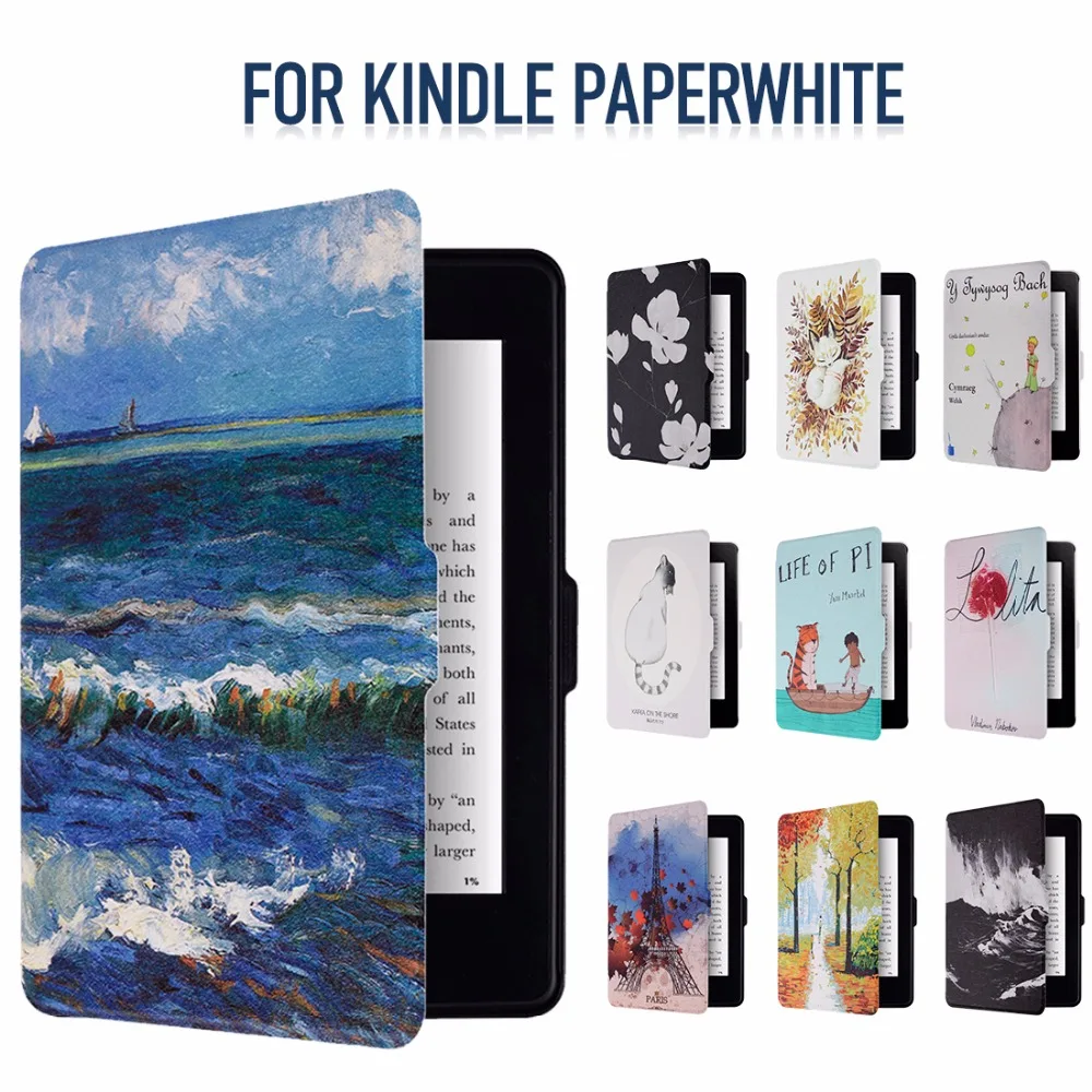 Smart Kindle Paperwhite чехол из искусственной кожи Cover подходит для Amazon Paperwhite1 2 3 [Авто