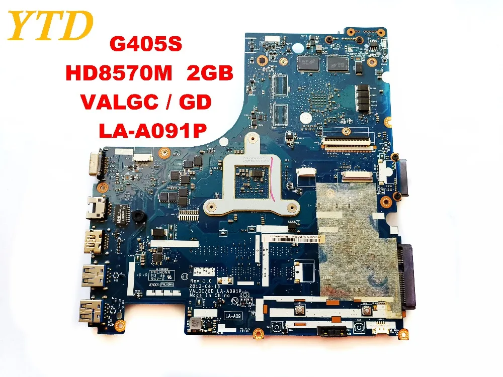 Оригинальная материнская плата для ноутбука LENOVO G405S HD8570M 2GB VALGC GD LA-A091P протестирована