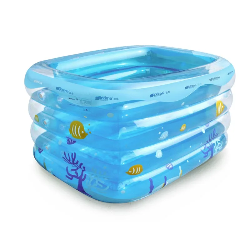 yt213A B Детский утолщенный надувной плавательный бассейн Babys Piscine Рыбалка хавуз детский бассейн ПВХ PiscinaSize 143*105*75 см - Цвет: yt213A B