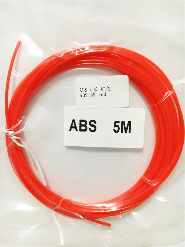 3D Ручка ABS 3d Принтер Нити ABS 5 метров 26 цветов подарок на день рождения 1,75 мм 3D ABS нити 3d принтер ручка нити провода нити