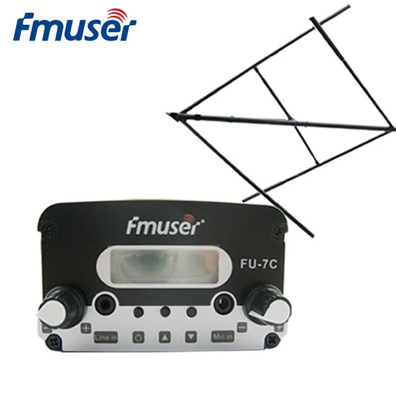 FMUSER FU 7C 7W FM передатчик низкой мощности оптом трансмиттер для небольшой