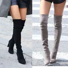 Женские сапоги; новые сапоги выше колена; женские зимние сапоги; женская обувь; сапоги до колена; обувь на высоком каблуке; зимние сапоги; большой размер 43