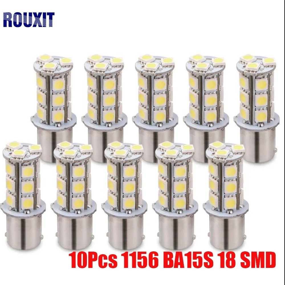 10 шт. 1156 BA15S / 1141 1073 1095 Базовая 18 SMD 5050 светодиодный Замена Авто сигнальный