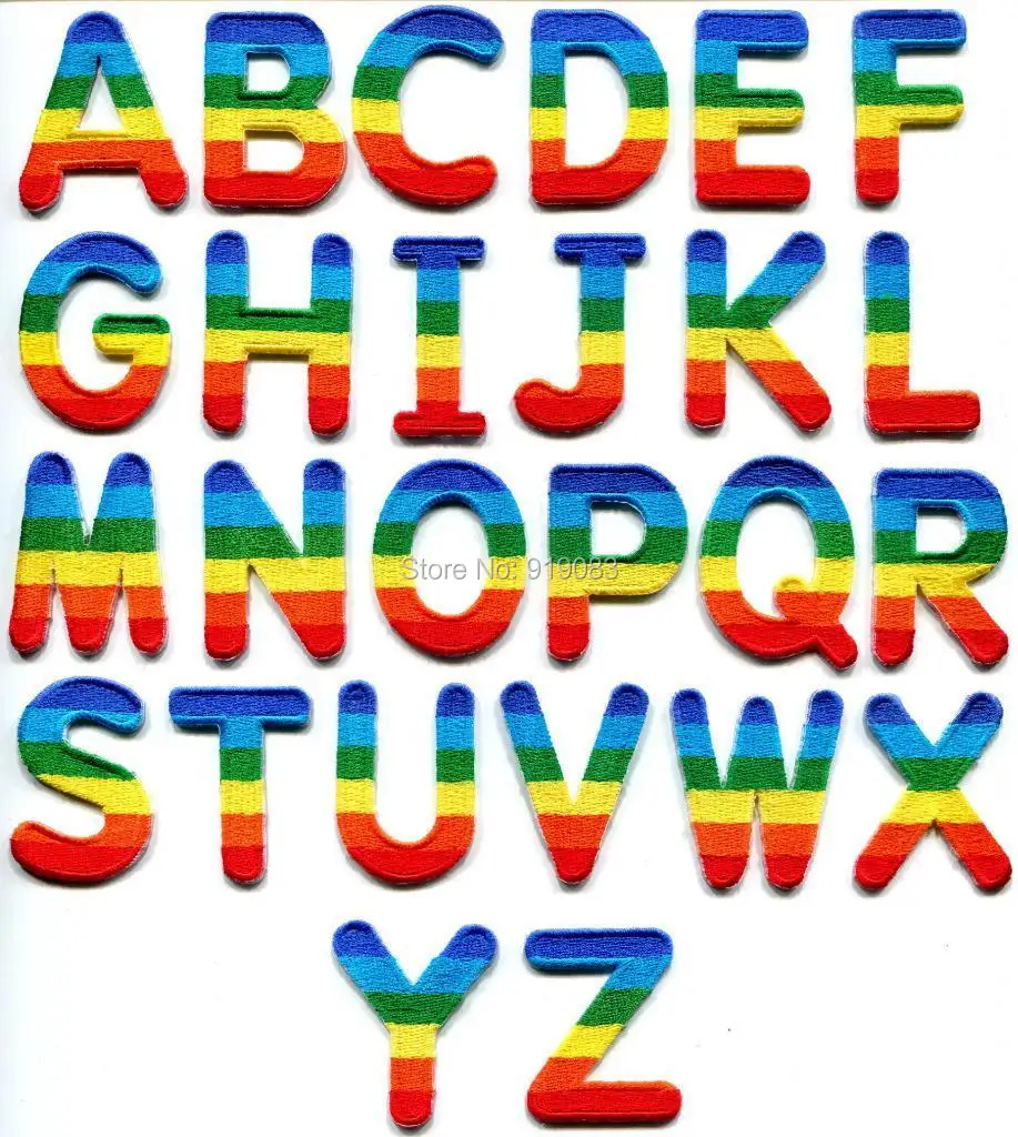 Гейская лесбийская английских букв алфавита rainbow флаг ЛГБТ аппликация клеевая