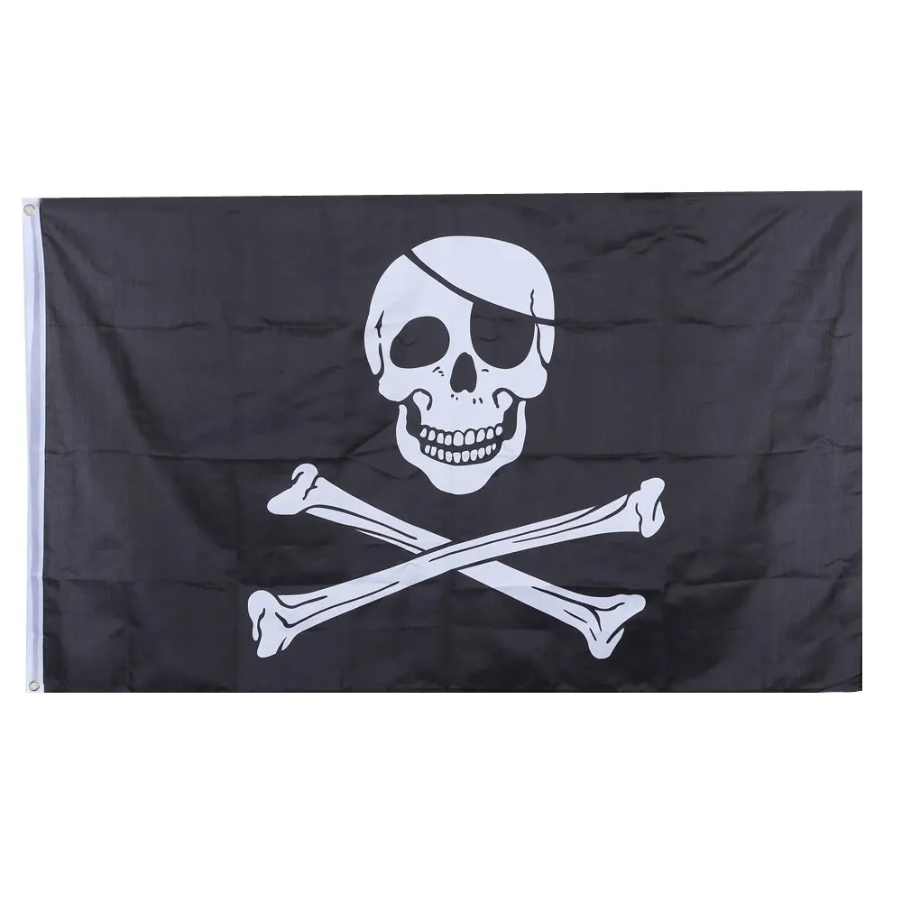 3x5 футов Каратель ЧЕРЕП ФЛАГ для событий Декоративный Флаг Череп Crossbones 90x150 см 100D