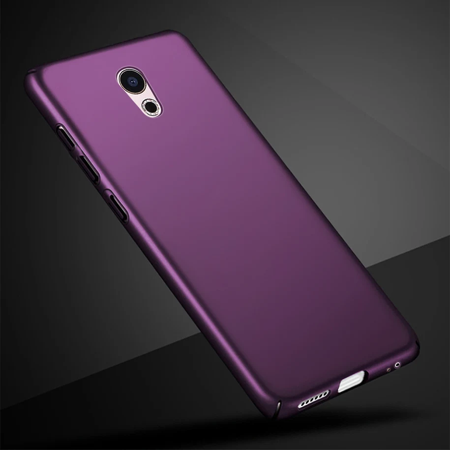 Жесткий чехол для Meizu Pro 6, чехол, пластиковый Матовый Бампер, протектор, тонкая задняя крышка, чехол для Meizu Pro 6, Meizu Pro6, 6 S, чехол для телефона 5,2" - Цвет: Purple