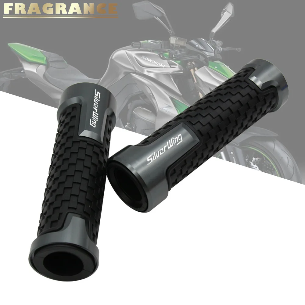 1 пара мотоциклетных ручек 22 мм резиновые алюминиевые мотоциклетные ручки CNC для