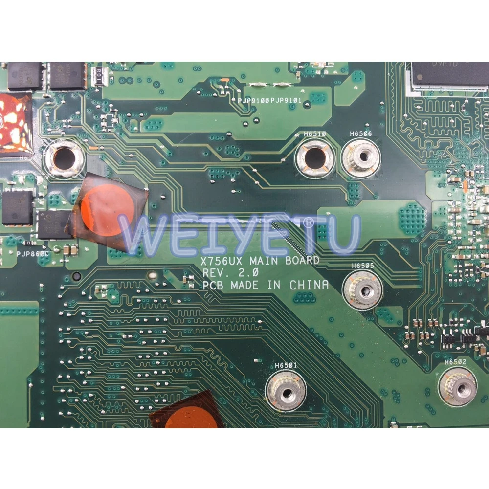 X756UX MB._I5-6200CPU DDR3 GTX950M материнская плата REV2.0 для ASUS X756 X756UXK X756U X756UV ноутбук Рабочая |
