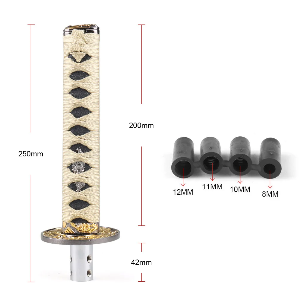 JDM стиль короткий самурайский меч ручка переключения 200 мм металлический