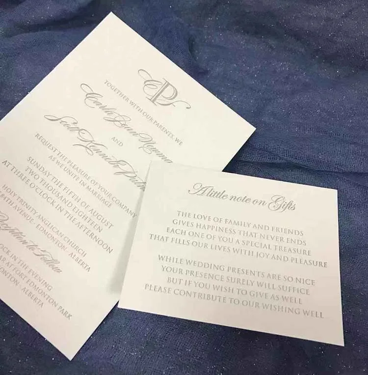 CA0886 простые свадебные приглашения с буквенным прессом|letterpress invitations|invitationsinvitation