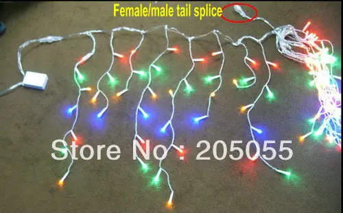 3 5 м 96LED Сосулька Рождество Шторы светильник на свадьбу вечерние защищают от