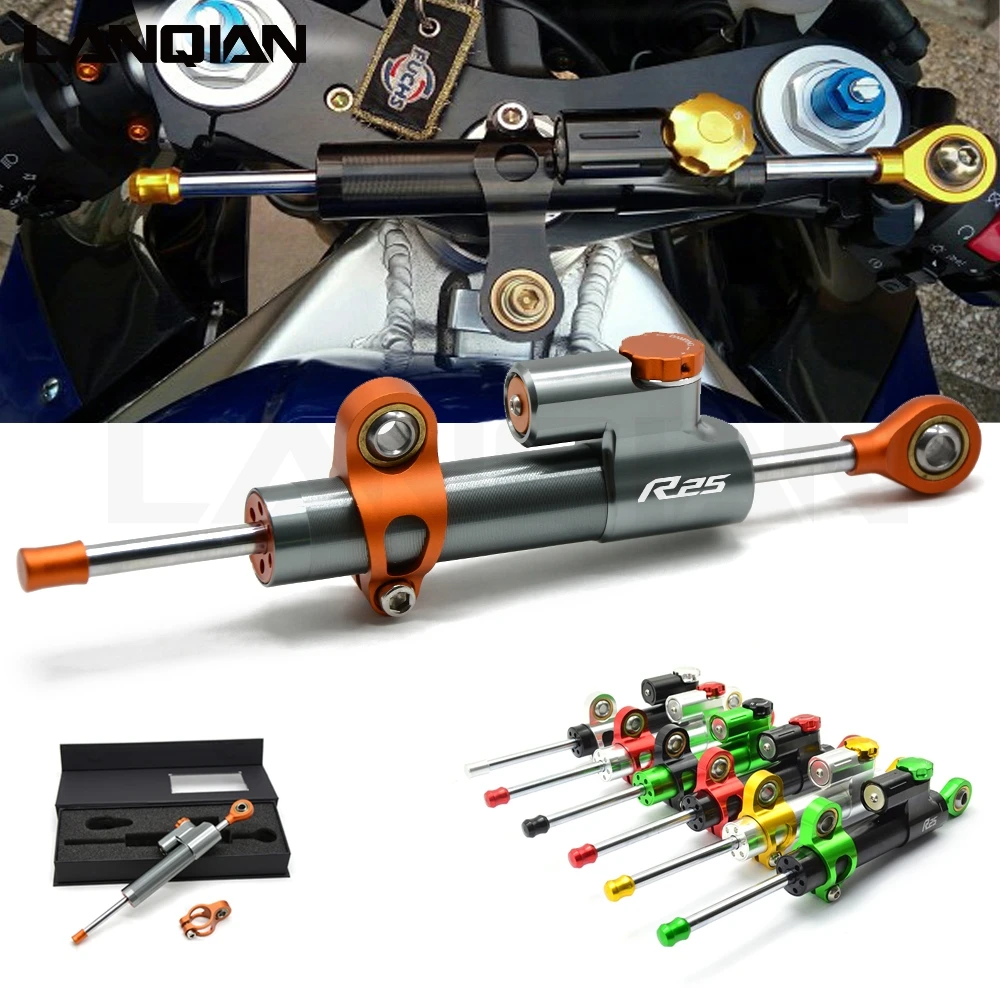 

Universal Motorcycle Damper Steering Stabilize Safety Control For Yamaha YZF R1 YZF R6 YZFR6 YZF R125 YZFR15 R25 YZF R3