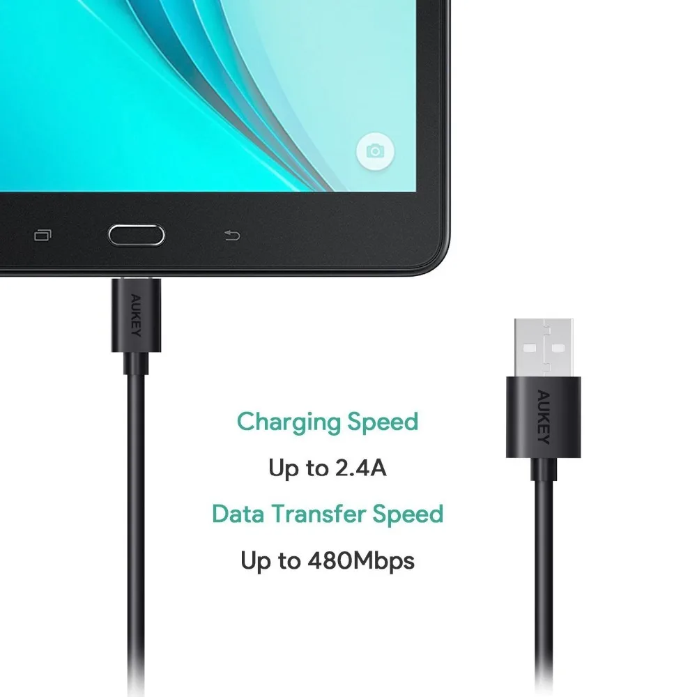 AUKEY 5 Pack Здравствуйте скорость Micro USB кабель зарядного устройства для мобильного