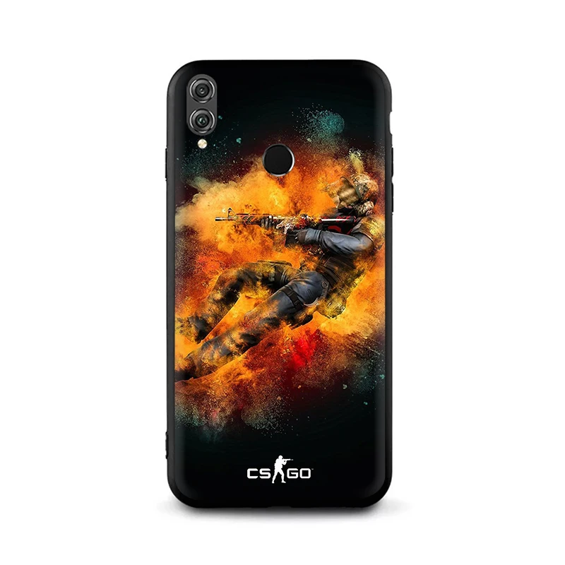 B4 CS GO пистолет игры мягкий силиконовый чехол для телефона huawei Honor 6A 7A Pro 7C X 8C 8X8 9 10 Lite view 20 9X Pro - Цвет: B4