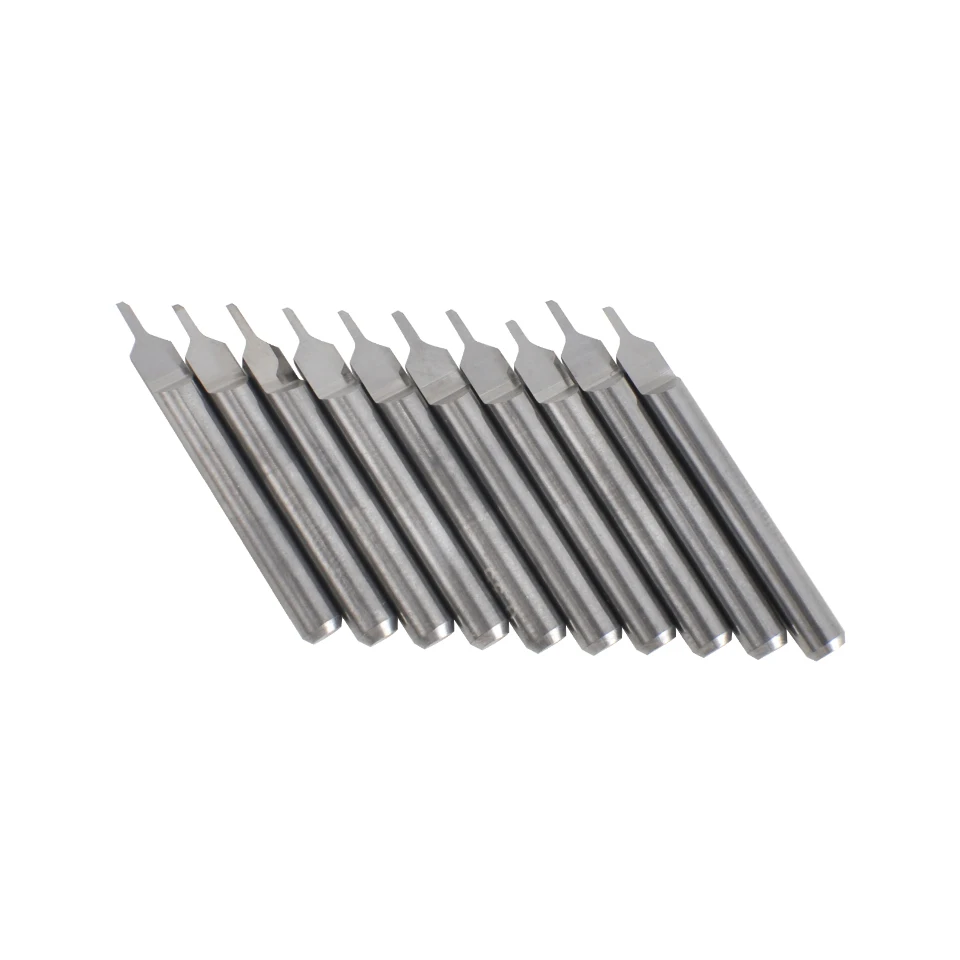 10Pcs 3.175MM One Flute End Milling Cutter Router Bit Mill For CNC Spindle Engraving Drill Machine Power Tool | Инструменты