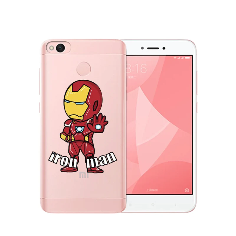 Marvel cartoon For Xiaomi Redmi Mi 3S Pro 4X 4A 5A 5 Plus Note 3 4 6 6A A1 5X A2 6X Lite 8 Pocophone F1 phone case cover Luxury |