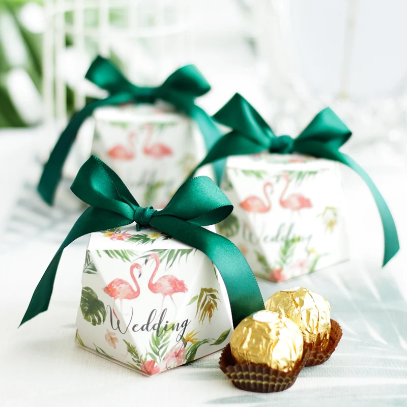 Новое поступление 10 шт./лот Фламинго коробка для конфет/бумажные пакеты подарков