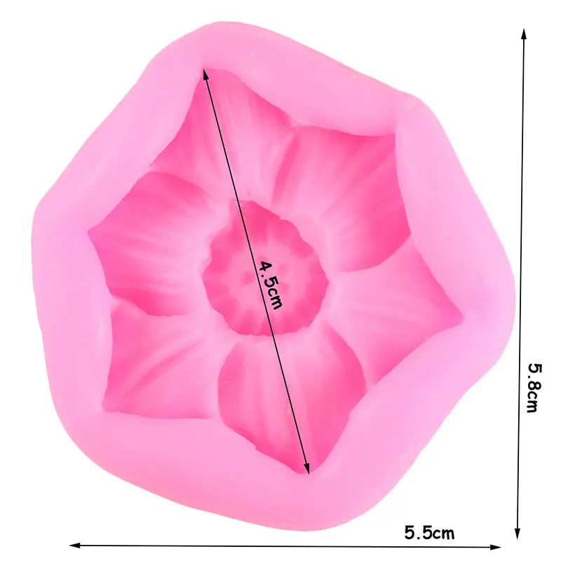 Плюмерия цветок силиконовая форма украшение для кексов помадки инструмент