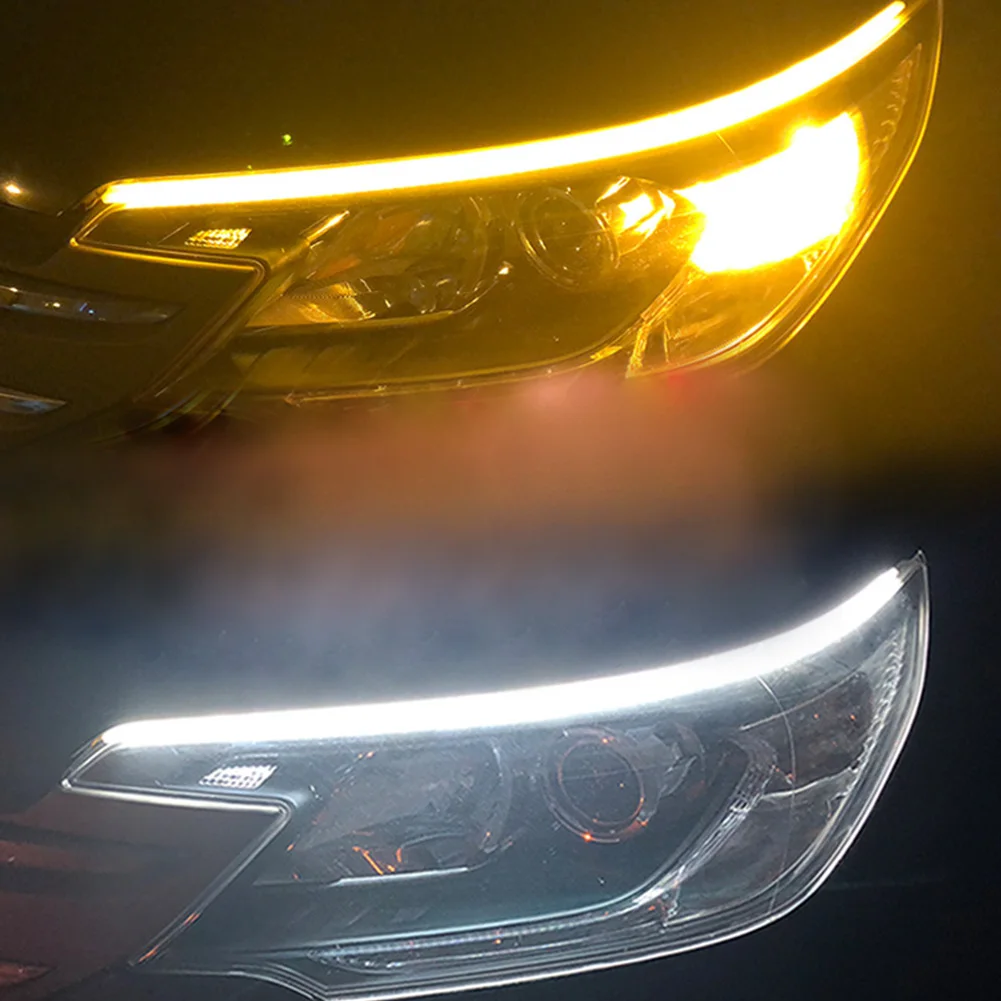 Универсальная автомобильная фара сигнал поворота дневные ходовые светодиодные