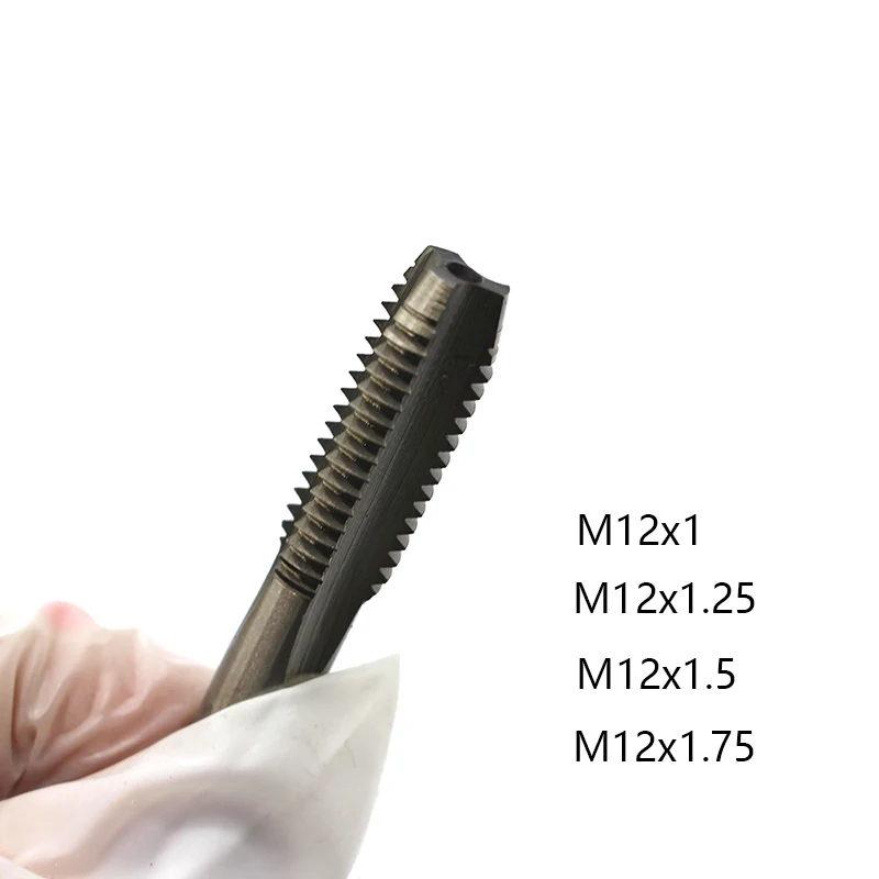1 шт. M12 HSS коснитесь прямой флейты машина M12X1.25 M12X1 M12X1.5 метрическое сверло под
