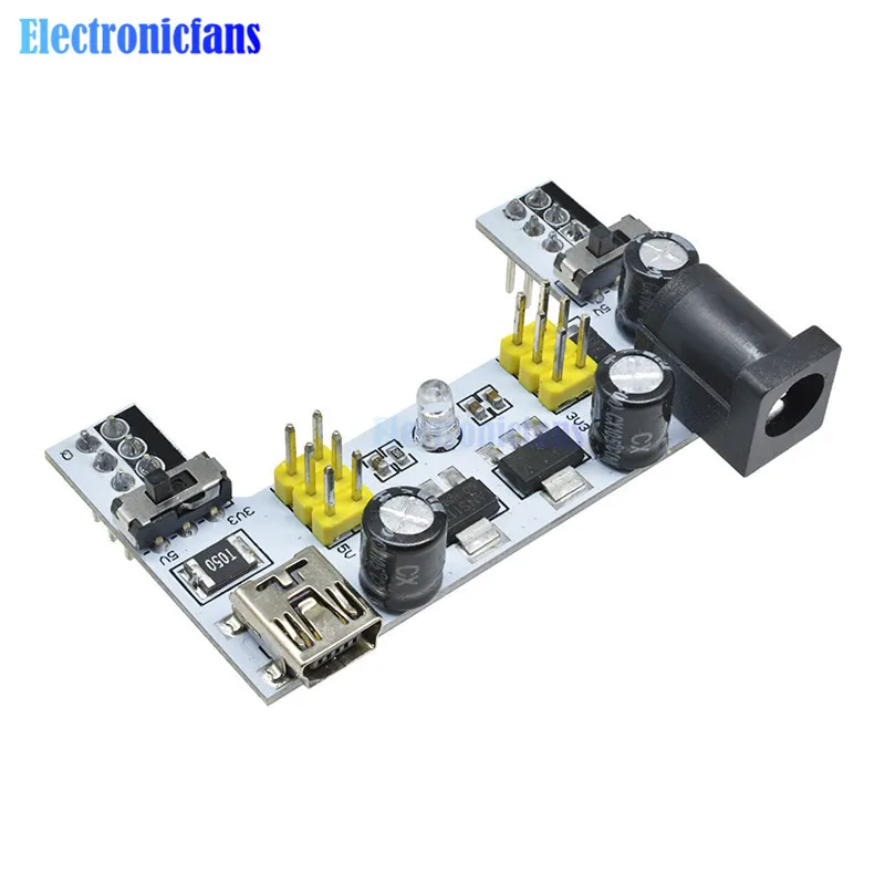 2 шт. MB102 мини USB интерфейс макетная плата блок питания Белый DC 7-12 В канала MB-102