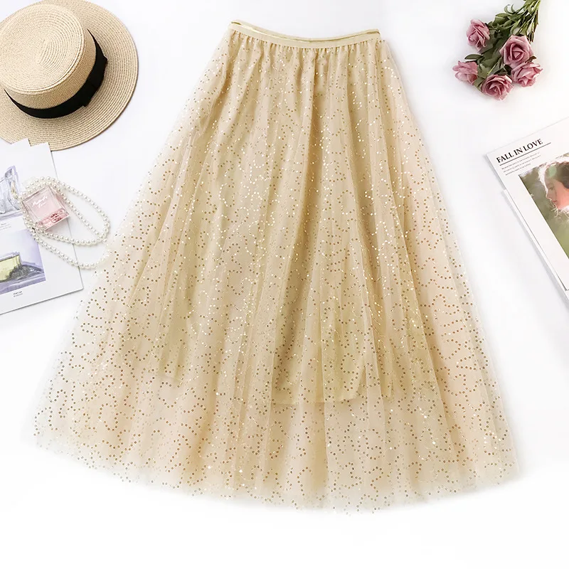 Женская фатиновая юбка из органзы зеленая пачка средней длины с высокой талией и