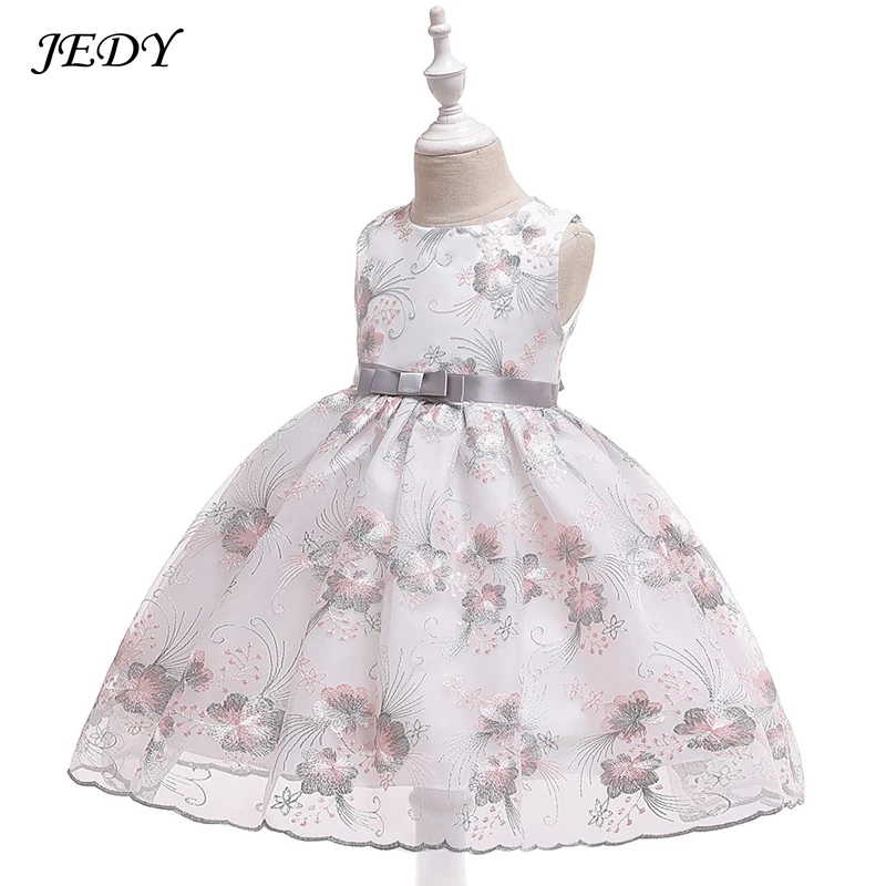 Summer 4 To 13 Years Girls Embroidery Wedding Party Dress Kid Baby Birthday Belle Elegant Princess Dresses Fille Costume Baptism | Детская