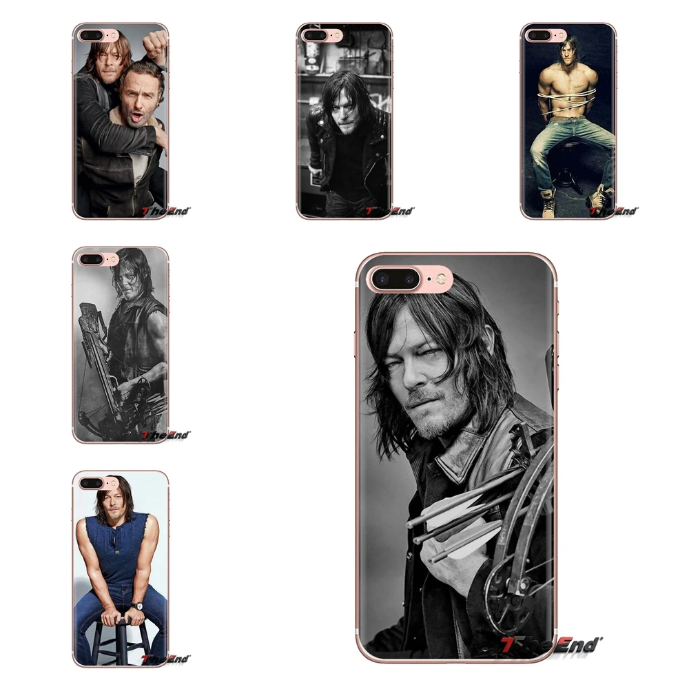 Daryl dixon norman reedus walking dead для Huawei Mate Honor 4C 5C 5X 6X 7 7A 7C 8 9 10 8C 8X 20 Lite Pro прозрачный мягкий