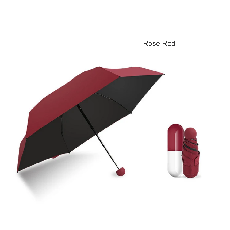 Карманный мини-зонт в капсулу для мужчин и женщин непродуваемый складной зонтик