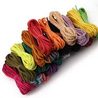 5 meters 3mm korea artifical suede flat leather cord lace string strap necklace rope bead bracelet finding 20 colors