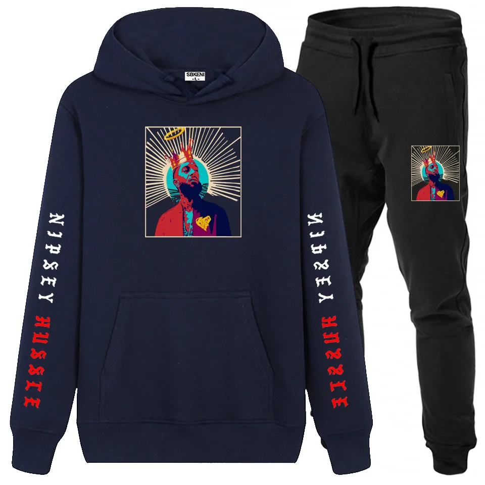 Nipsey Hussle Мужская/женская спортивная одежда + джоггеры костюм со спортивными