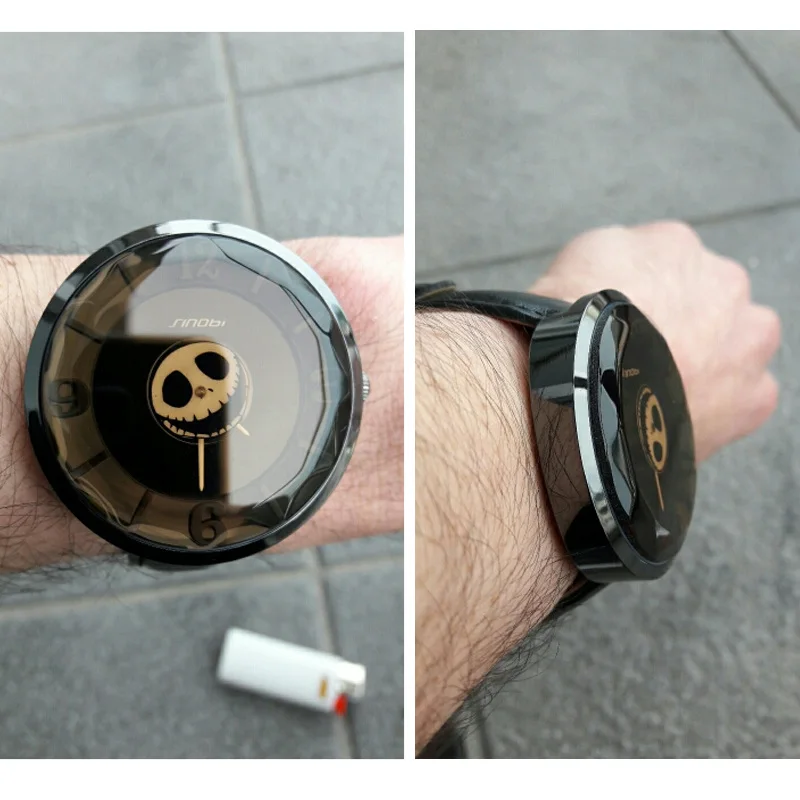 SINOBI Скелет Череп Творческий Для женщин наручные часы Хэллоуин панк стильные