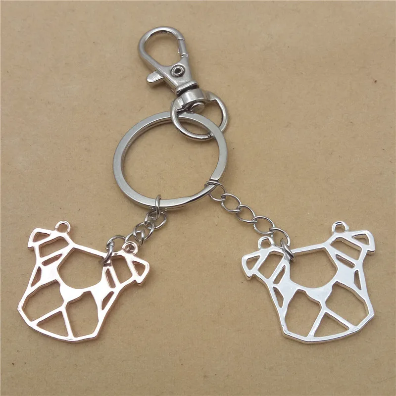 Elfin трендовые оригами французские брелки для ключей с изображением бульдога