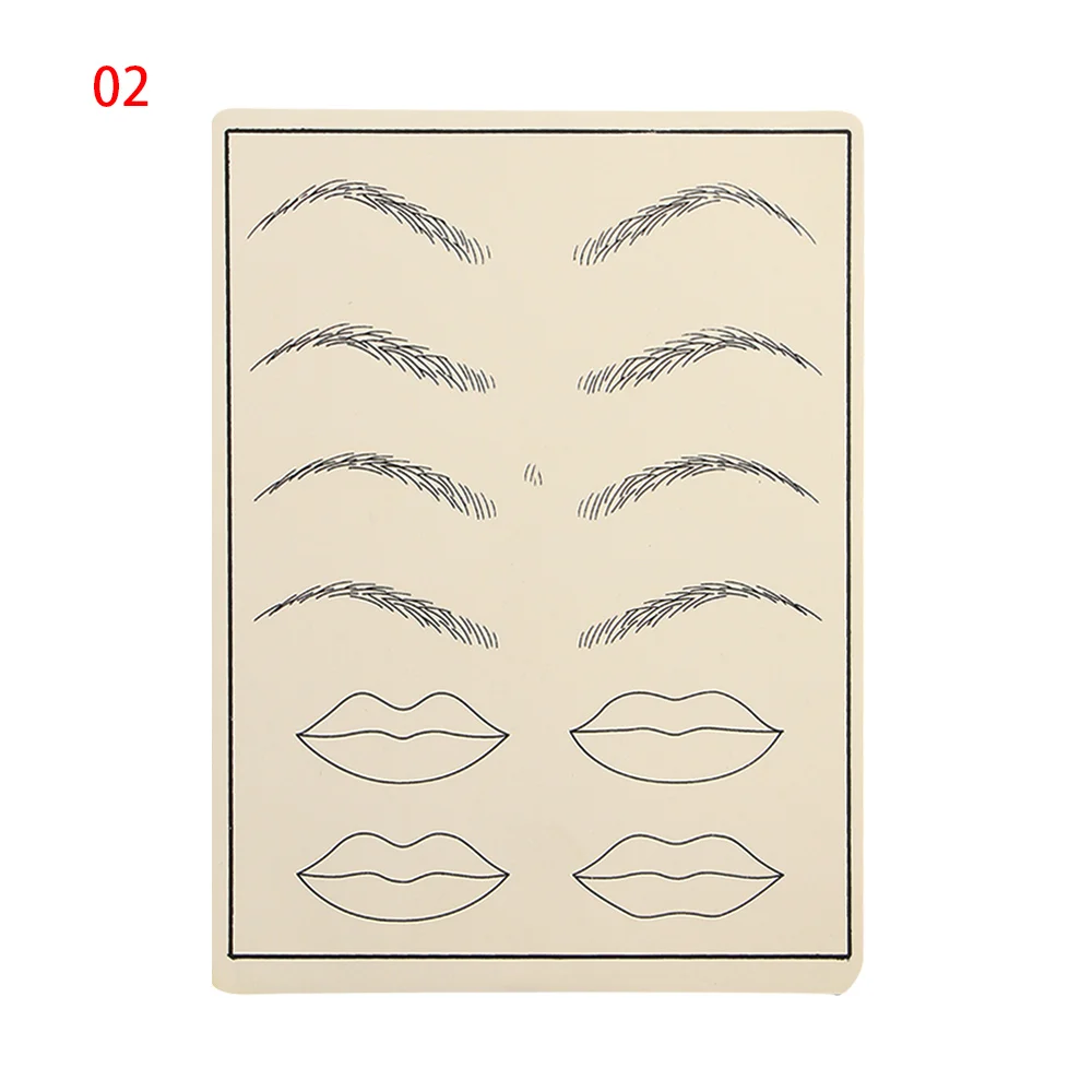 1 лист DIY Microblading кожа для обучения татуировкам Перманентный макияж для бровей и губ поезд практика бумага для обучения Body Art Практика аксессуары