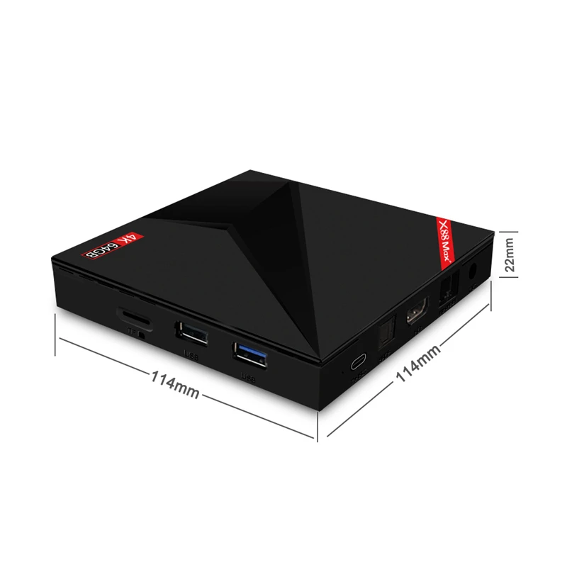 ТВ приставка HAAYOT X88 MAX + 4 Гб 64 ГБ Android 9 0 RK3328 четырехъядерный USB3.0 Smart 4K телеприставка