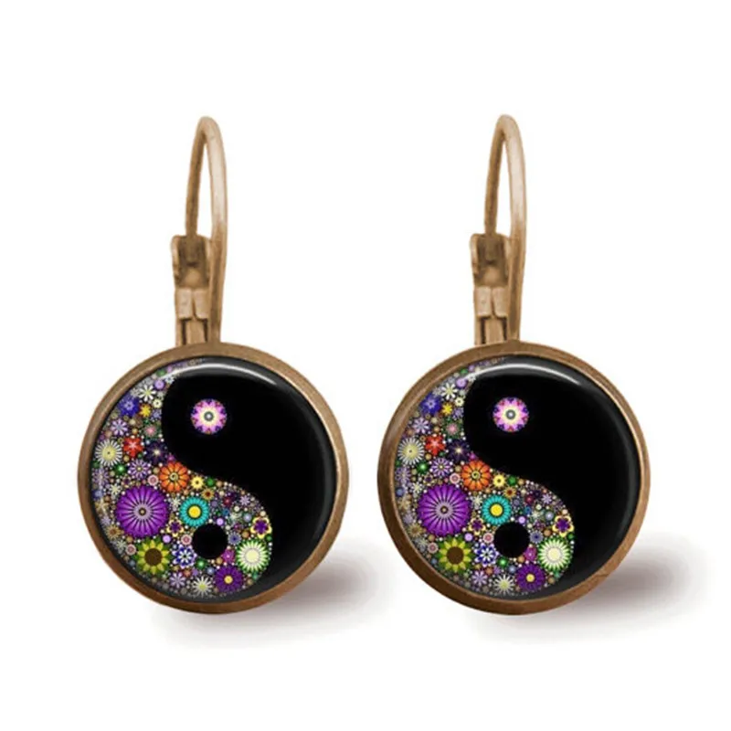 Женские серьги подвески с кабошоном в стиле ретро|Серьги-подвески| |