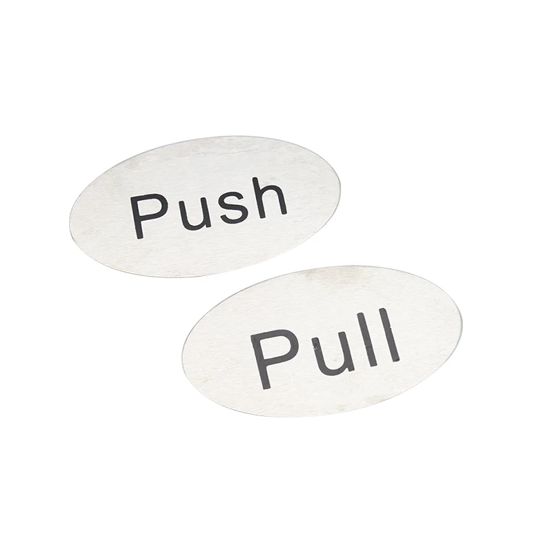 1 шт. Pull Push наклейка вывеска домашний магазин настенная дверь Нержавеющая Сталь Многофункциональная креативная Бытовая 2019NEW горячее качество